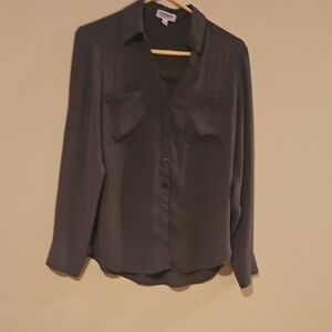 Express Charcoal Button-Down Shirt